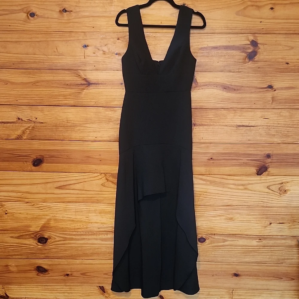 BCBGMaxAzria Black High Low prom Formal Dress NWT 4 - Picture 3 of 12